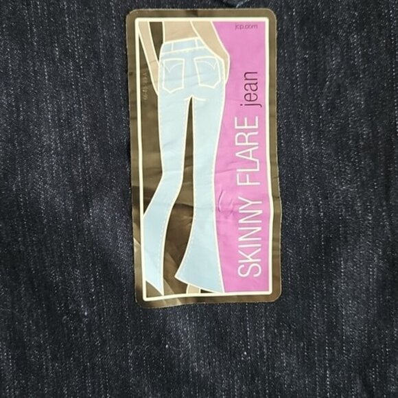 City Streets Jeans Women's Size 13 (36x32) Flare Leg Dark Wash Stretch NWT - Picture 8 of 16